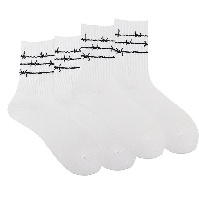 Barbed Wire Socks (4 Pcs)