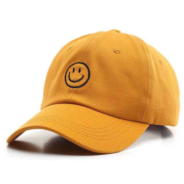 Yellow Fake Smile Dad Hat