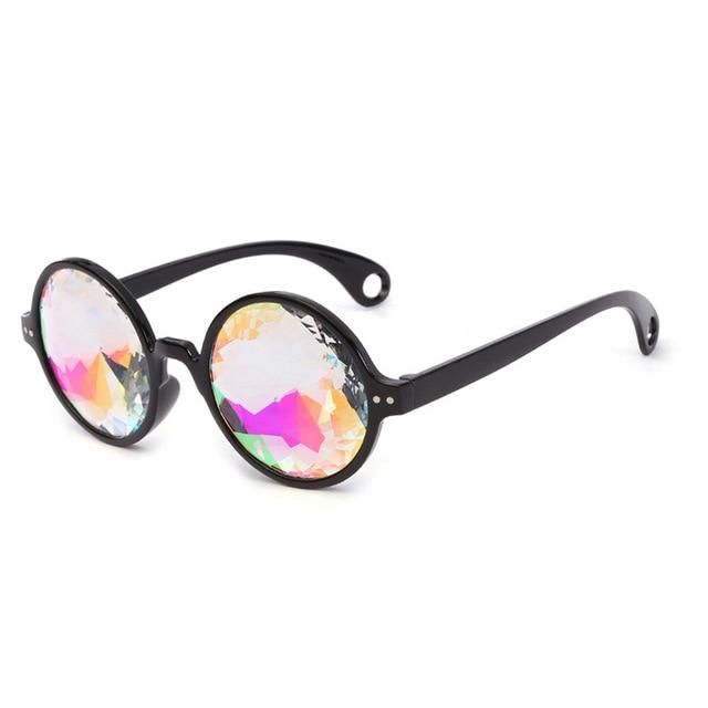 Kaleidoscope Round Sunglasses - Aesthetics Soul