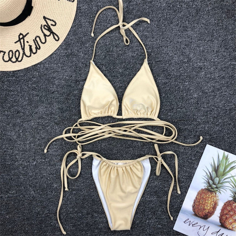 Our sexy micro Bikini Set is the perfect Bikini for your next Beach session. Browse through our aesthetic fashion collections to find the best Outfit for you.