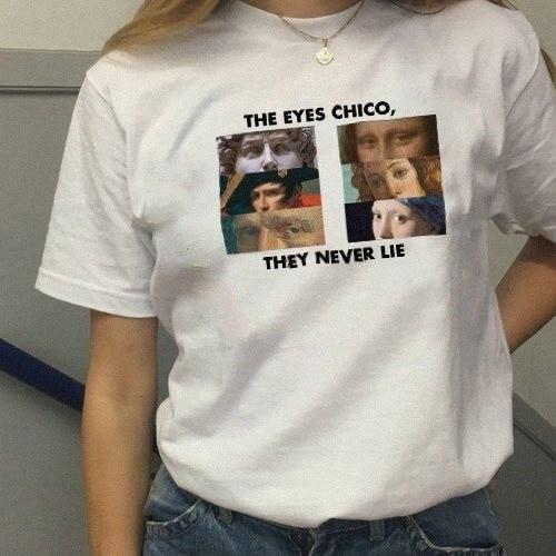 Art Hoe Aesthetic T-shirt - The Eyes Chico They Never Lie T-Shirt - Aesthetics Soul 