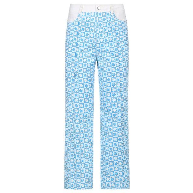 Aesthetic Indie Floral Print Pants – Aesthetic Clothes Store