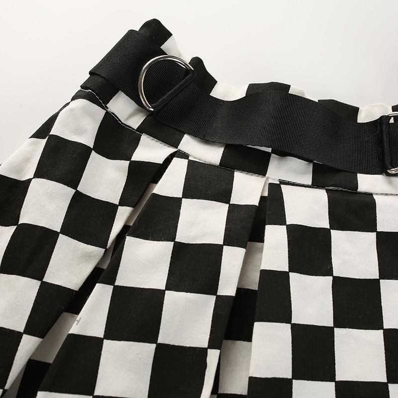 Checkered Skirt - Aesthetics Soul