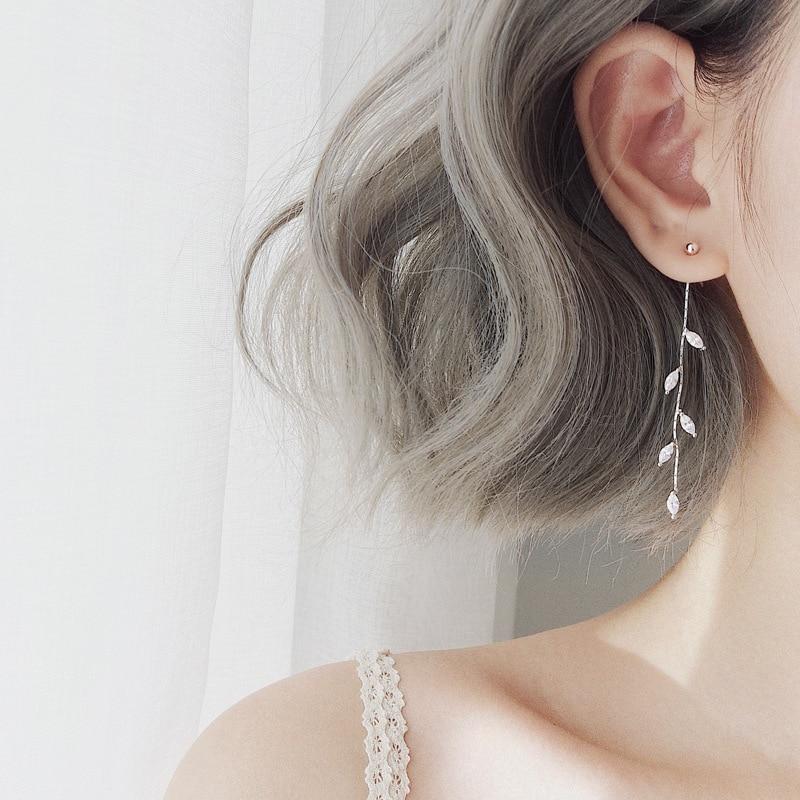 Crystal Vine Tassel Earrings