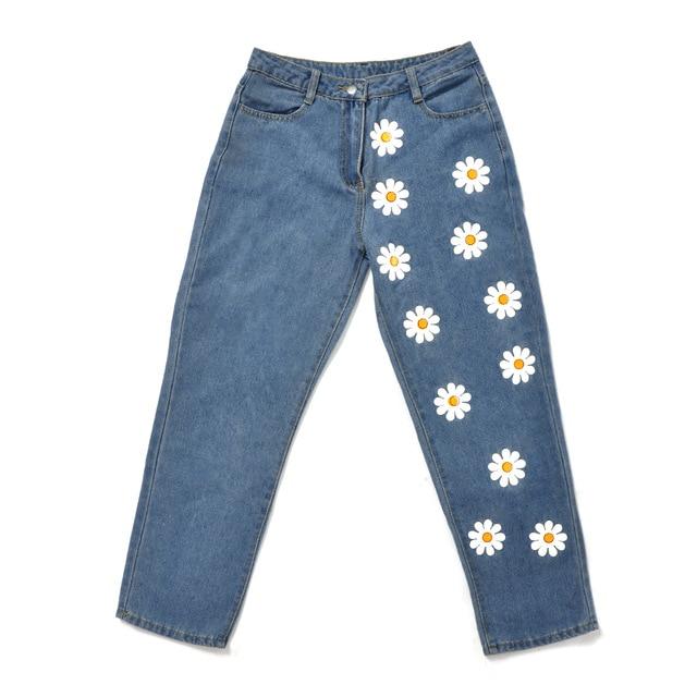Flowers Denim Jeans