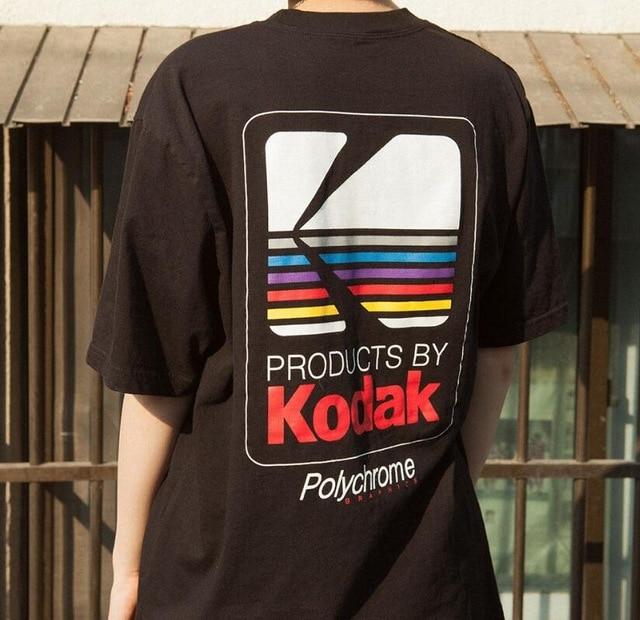 Black Vintage aesthetic Kodak T-shirt