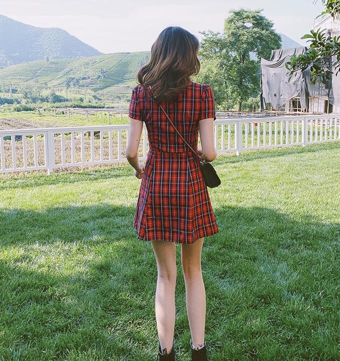 Vintage Grunge Plaid Dress | Grunge Aesthetic Outfits