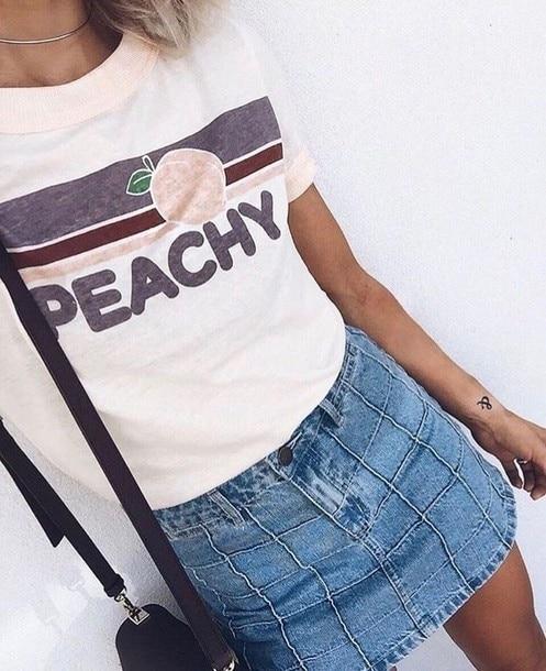 Peachy 80´s 90´s vintage T-Shirt | Aesthetics Soul