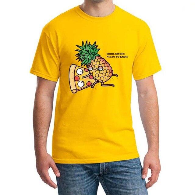 Pineapple Pizza Fruit Printed T-Shirt – Aesthetic Clothes Store