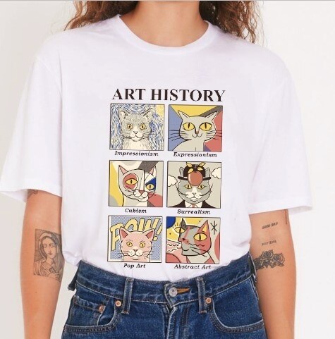 Art History Cat T-Shirt