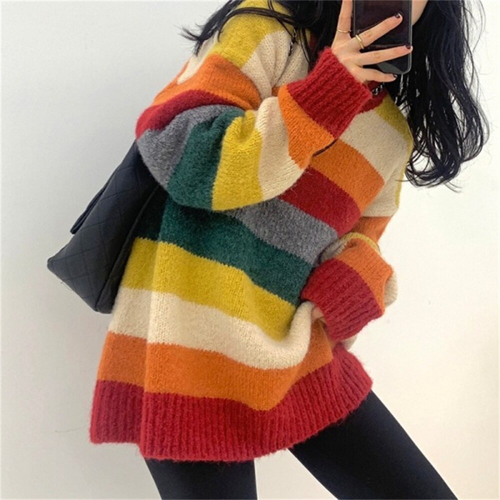 Rainbow Stripe Sweater  | Rainbow Clothing