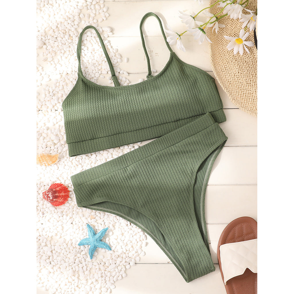 Our High Waist Bikini is the comfortable look for your next Beach vacation. Enjoy the hot summer days with this stylish Bikini