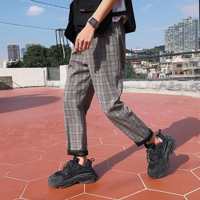Relaxed Plaid Pants