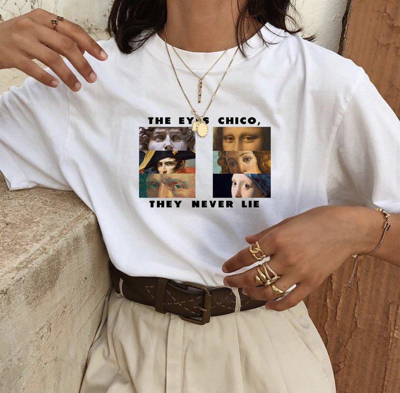 Art Hoe Aesthetic T-shirt - The Eyes Chico They Never Lie T-Shirt - Aesthetics Soul 