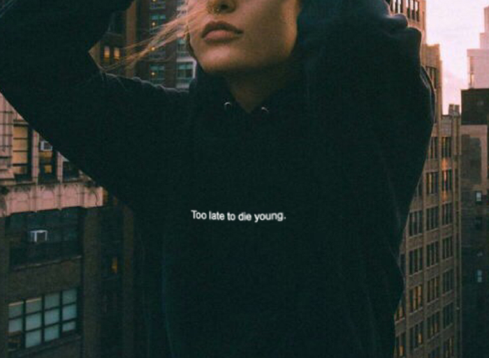 Too Late To Die Young Hoodie
