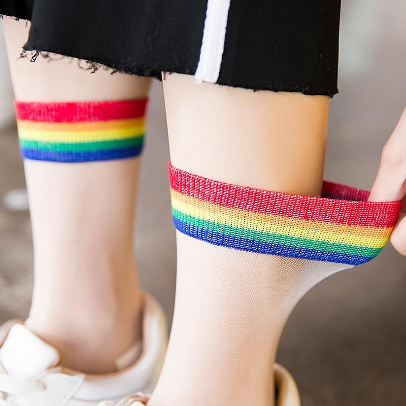 Transparent Rainbow Socks | Aesthetics Soul