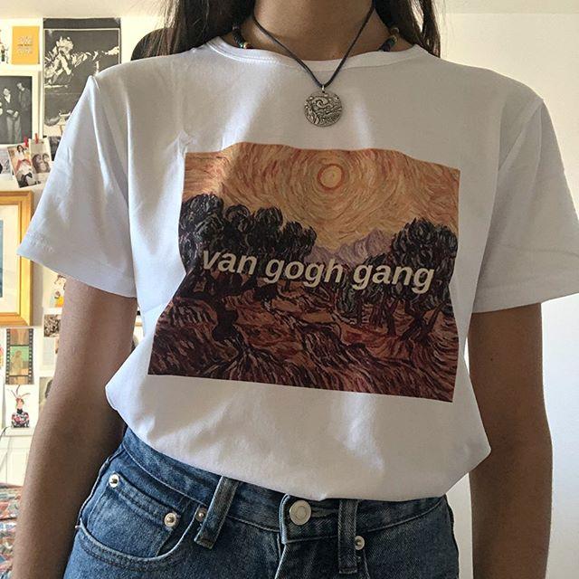 Van Gogh Gang Art Hoe Aesthetic T-Shirt- Aesthetics Soul