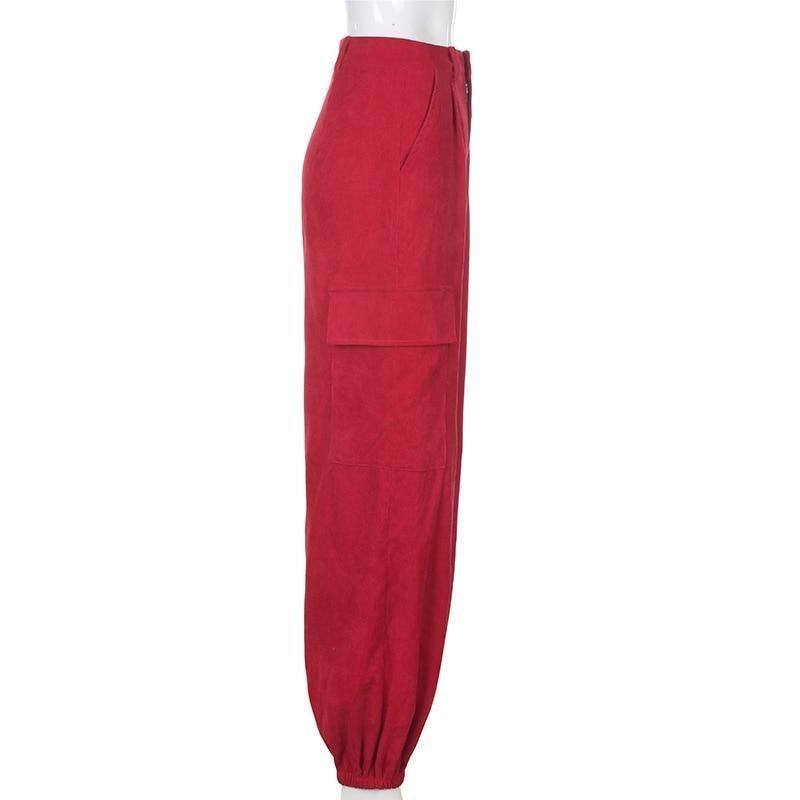 Vine Red Cargo Pants – Aesthetic Clothes Store