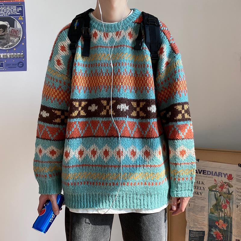 Our Vintage clothing category hold the perfect sweater for you. Get our vintage patterned unisex sweater today.