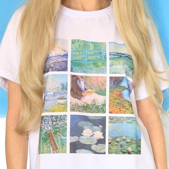 Vintage Monet Painting T-Shirt