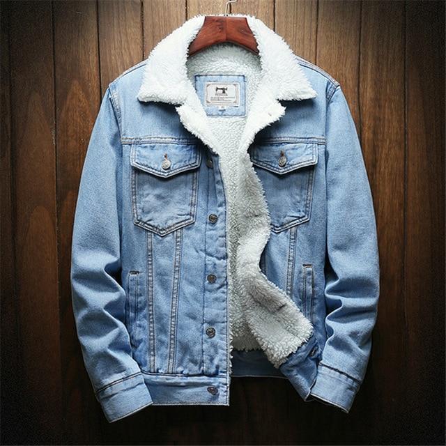 Wool Denim Men Jacket – Aesthetic Clothes Store