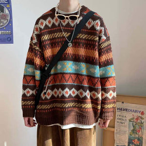 Our Vintage clothing category hold the perfect sweater for you. Get our vintage patterned unisex sweater today.